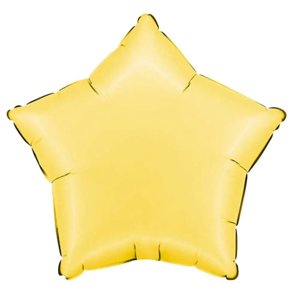 Folioilmapallo Tähti Satin Banana Yellow
