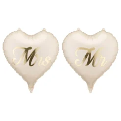 Folioilmapallot Sydän Mr & Mrs