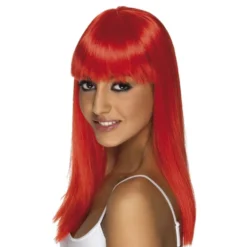 Glamourama Neonpunainen Peruukki