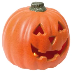 Halloweenkurpitsalyhty LED-valolla