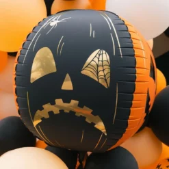 Halloweenkurpitsa Two Face Folioilmapallo
