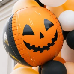 Halloweenkurpitsa Two Face Folioilmapallo