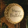 Happy Birthday -leopardi-kuvioitu folioilmapallo