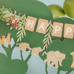 Happy Birthday Safari Party -viirinauhat