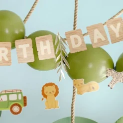 Happy Birthday Safari Party -viirinauhat