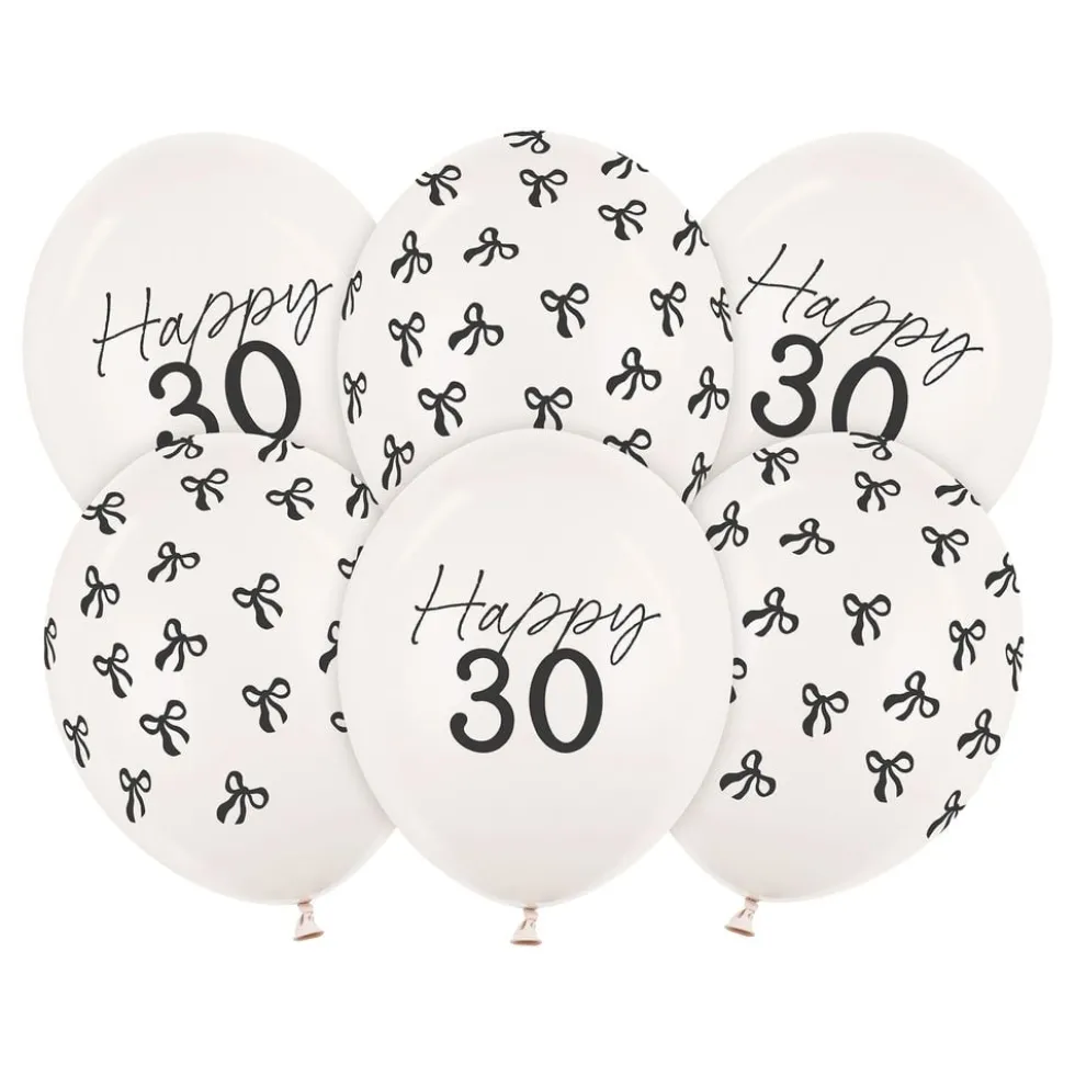 Happy 30 -ilmapallot ruseteilla