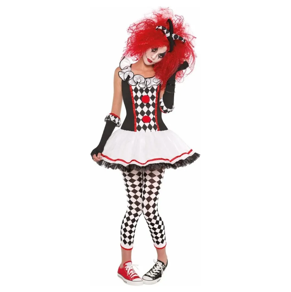 Harlequin Clown Lasten Naamiaisasu