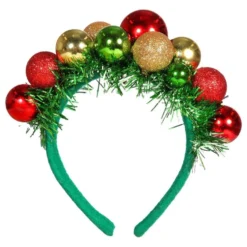Hiuspanta Joulupallot Vihreä