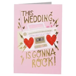 Hääkortti Rock Wedding
