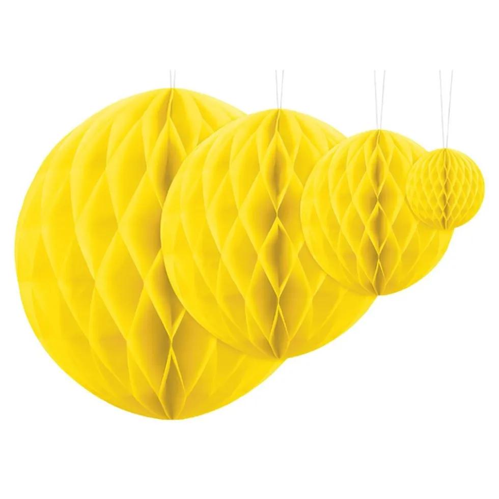 Honeycombs Keltainen Riippukoriste