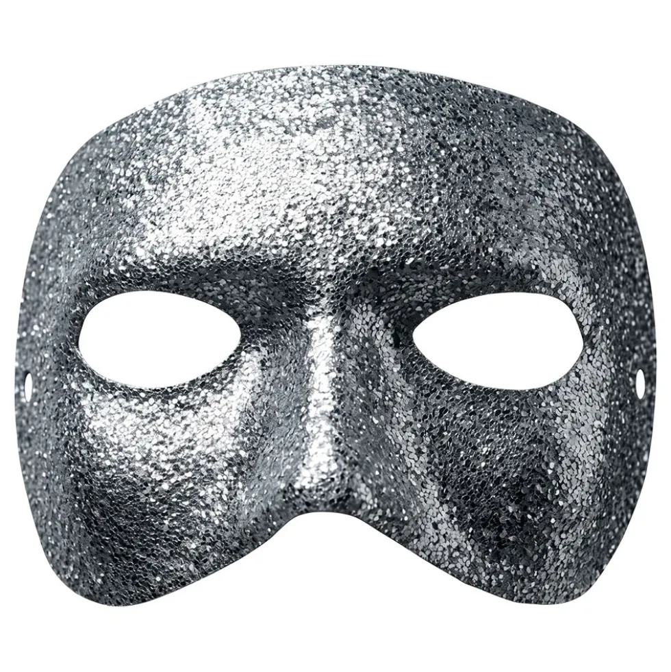 Hopeanaamari Half Mask