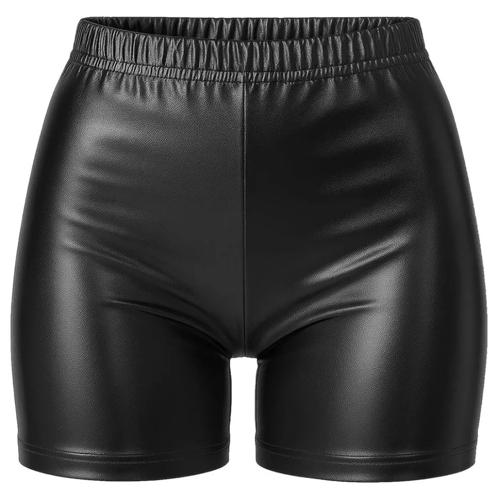 Hotpantsit Musta Metallic