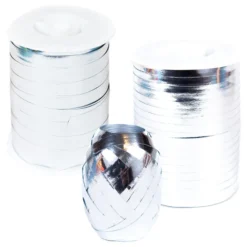 Ilmapallonaru Metallinen Hopea
