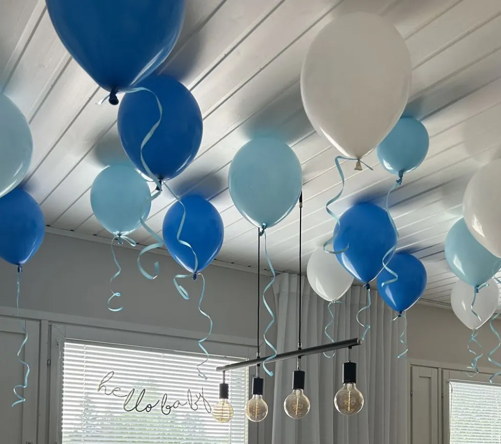 Ilmapallosetti Katto Babysininen