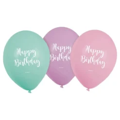 Ilmapallot Happy Birthday Pastelli