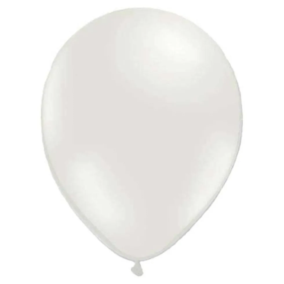 Ilmapallot Metallic Valkoinen