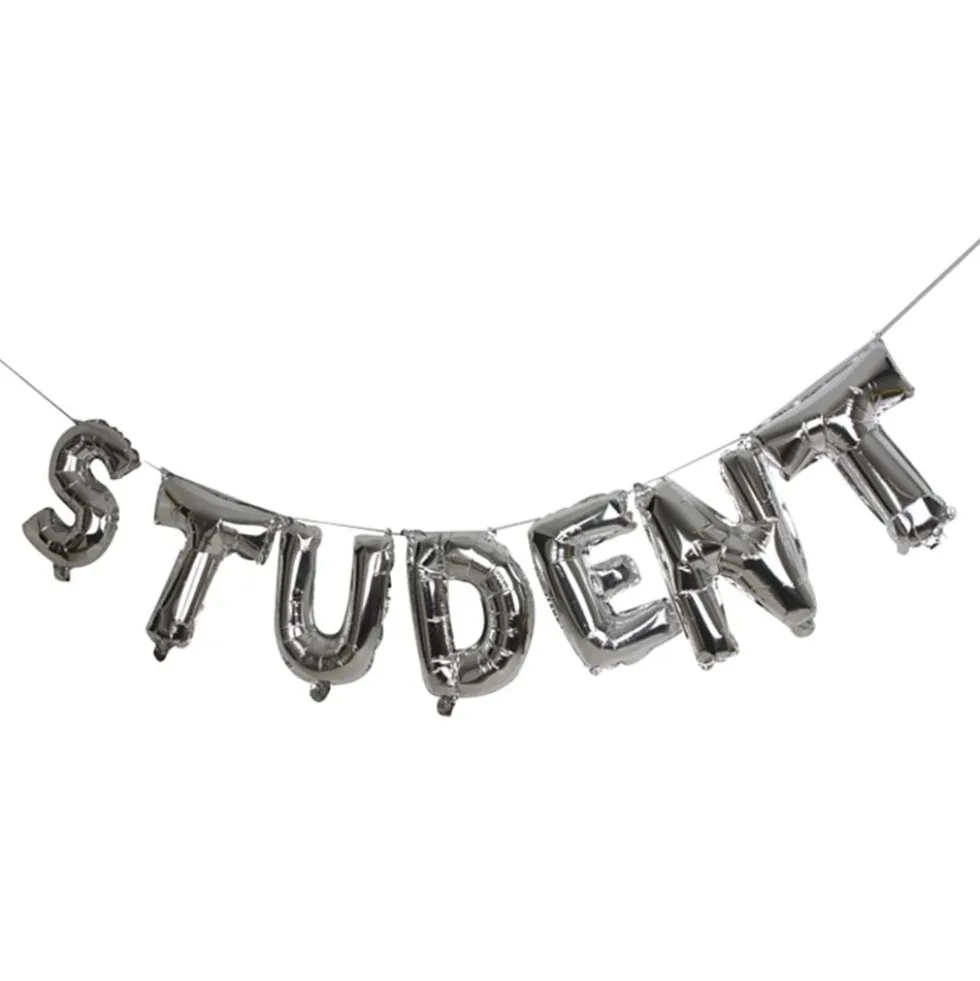 Ilmapalloviirinauha Student Hopea Metallic