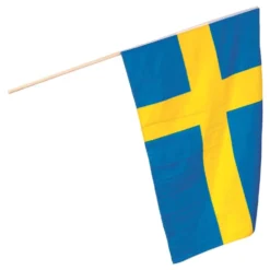 Iso Ruotsin Lippu Lipputangossa