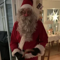 Joulupukki Peruukkisetti Harmaa