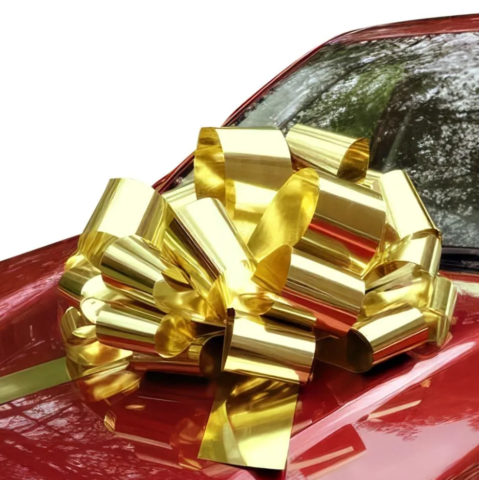 Jättikokoinen Lahjarusetti Kulta Metallic