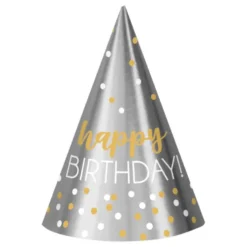Juhlahatut Happy Birthday Hopea/Kulta