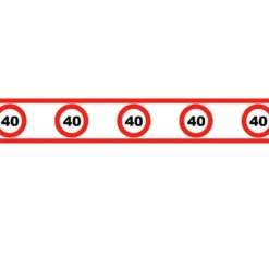 Juhlateippi Liikennemerkki 40