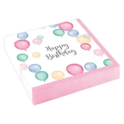 Kahviservietit Ilmapallot Happy Birthday Pastelli