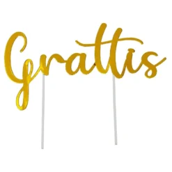 Kakkukoriste Grattis Kulta