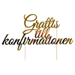 Kakkukoriste Grattis till Konfirmationen