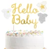 Kakkukoriste Hello Baby Kulta Kimalle