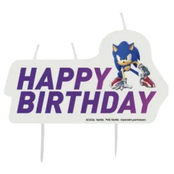 Kakkukynttilä Happy Birthday Sonic