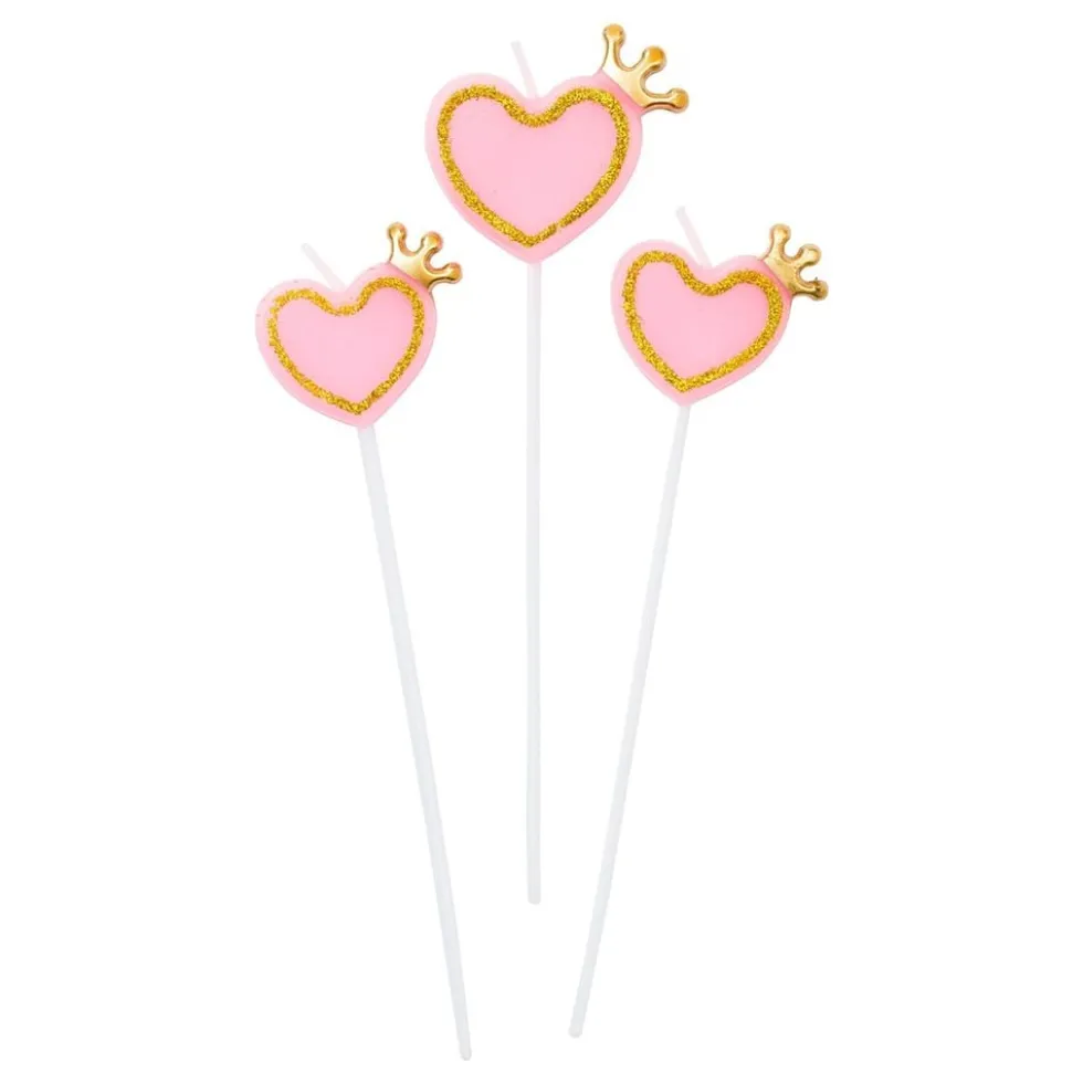 Kakkukynttilä Sydämet Kruunulla