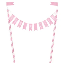 Kakunkoriste It´s A Girl Vaaleanroosa Liput