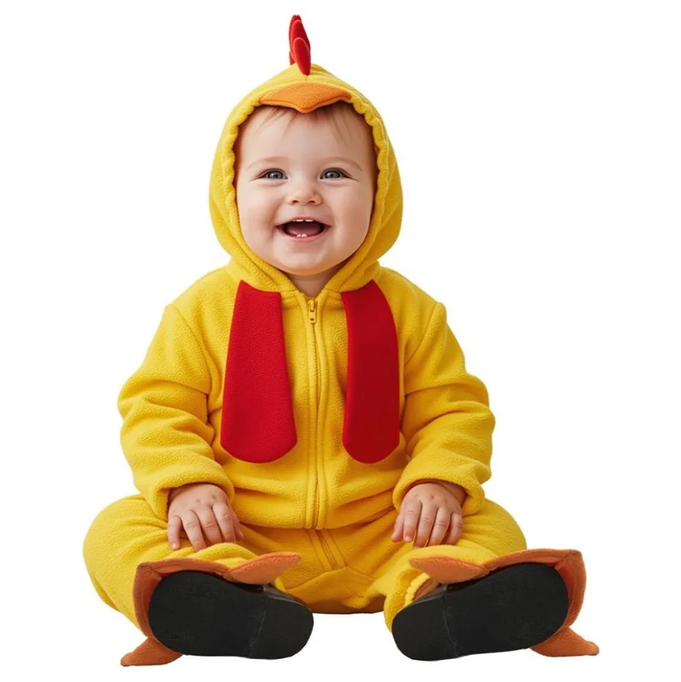 Kananpoika Jumpsuit Lasten Naamiaisasu