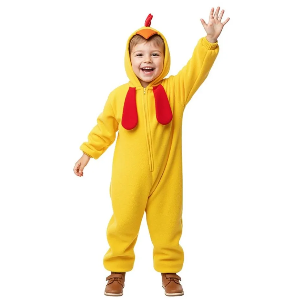 Kananpoika Jumpsuit Lasten Naamiaisasu