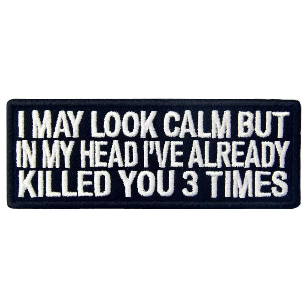 Kangasmerkki I May Look Calm But...