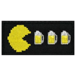 Kangasmerkki Pac-Man Drinking Beer