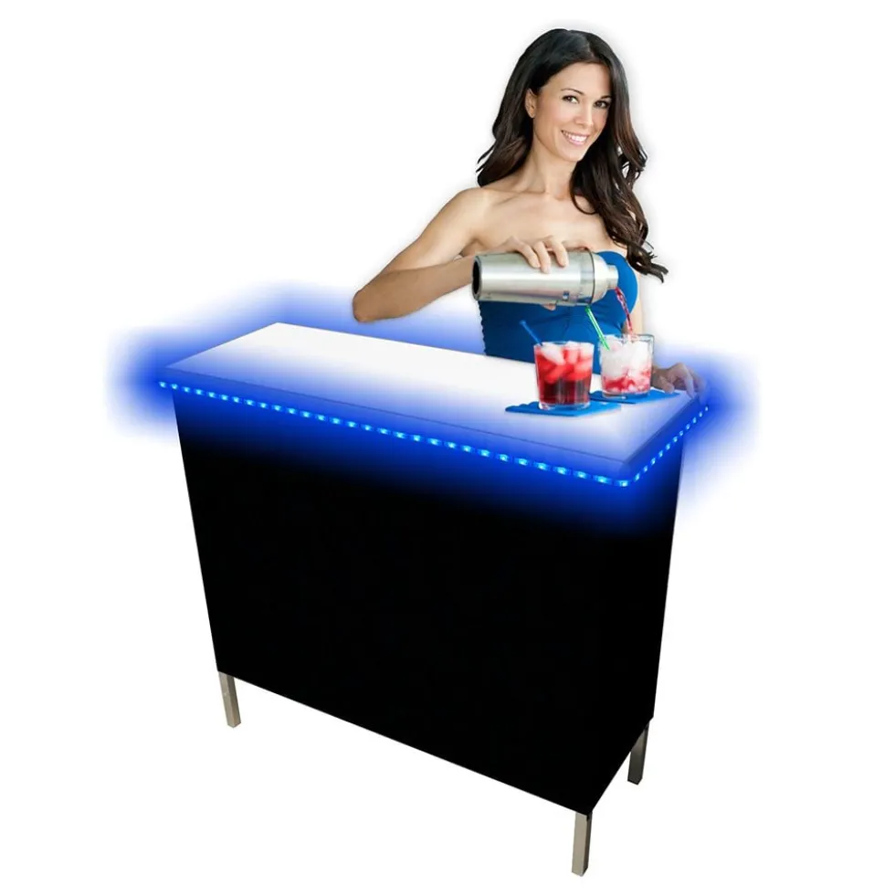 Kannettava Baari LED-valaistuksella