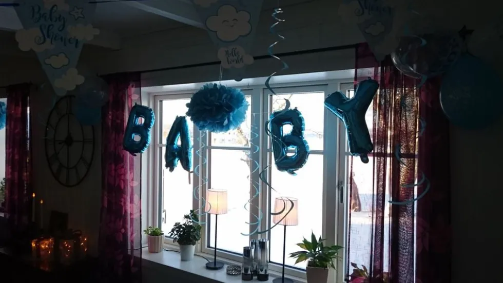 Kirjainilmapallot Baby Sininen