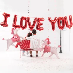 Kirjainilmapallot I Love You