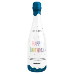 Konfettikanuuna Happy Birthday Pullo Sininen