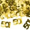 Konfetti Numero 50 Kulta Metallic