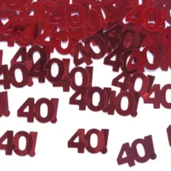 Konfetti Punainen 40