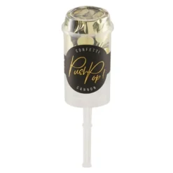 Konfetti Push Pop Kulta Metallic