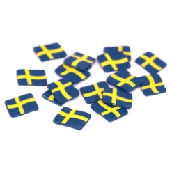 Konfetti Ruotsin Lippu Puuta