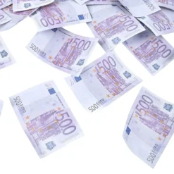 Konfettitykki Eurosetelit