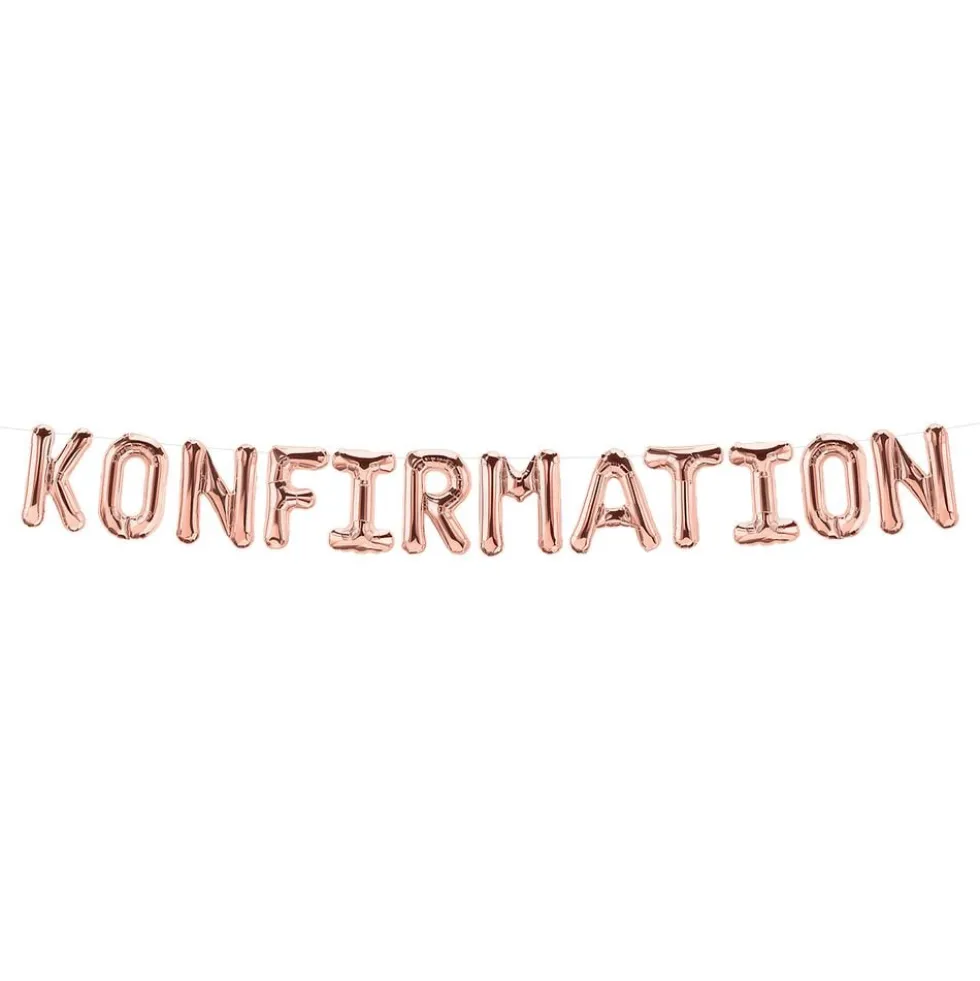 Konfirmaatioilmapalloviirinauha Ruusukulta