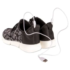 Kuituoptiset LED Kengät Mustat