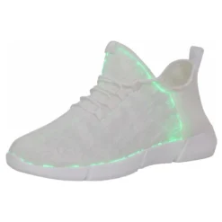 Kuituoptiset LED Kengät Valkoiset