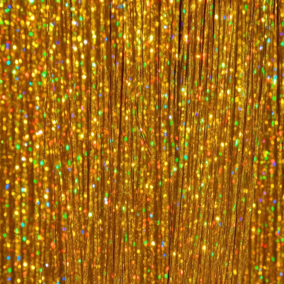 Kultainen Glitter-hiustenpidennys